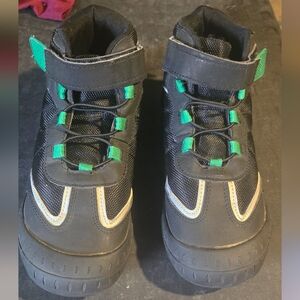 Kids Black and Green Shoes